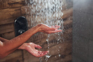 Cold bucket showers