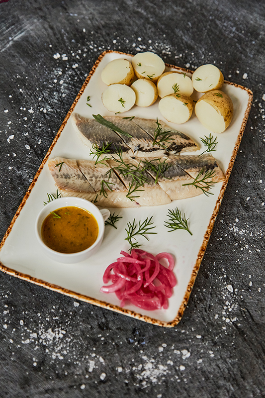 Herring with onion and potatoes - Banya No.1 - Chiswick - Spa Day with lunch