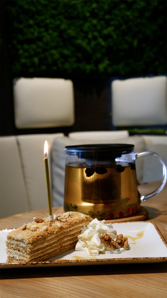 Birthday Spa Day -Banya No.1 -Chiswick - West London - honey cake