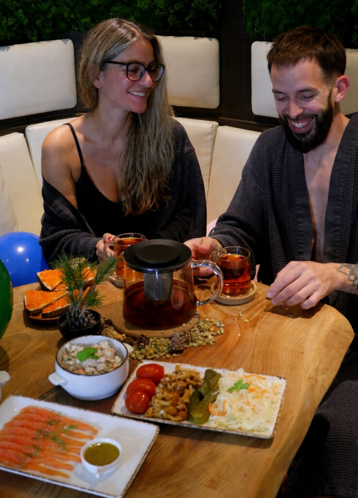 Spa and lunch in London - Banya No.1 - Chiswick - couple