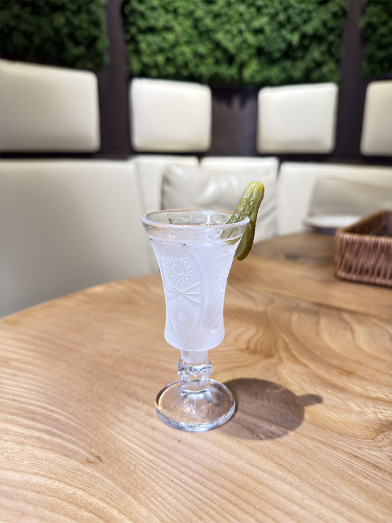 Vodka shot after sauna - Banya No.1 - Chiswick